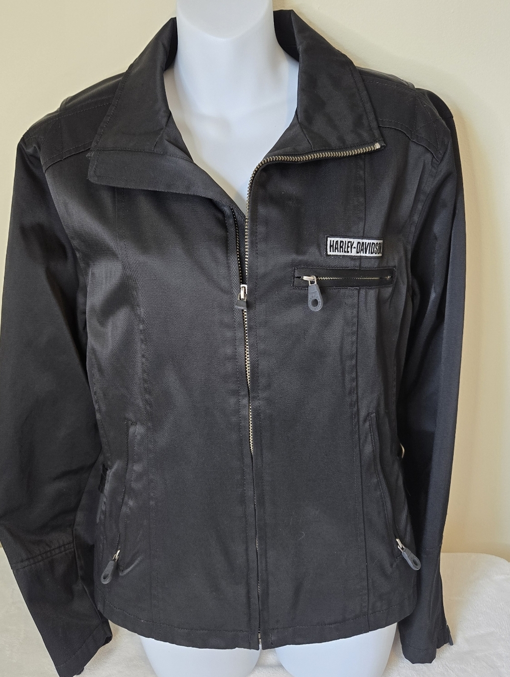 Harley-Davidson Black Nylon Riding Jacket